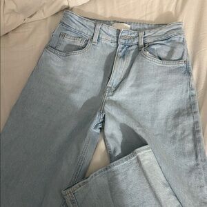 H&M Light Blue Straight Leg Jeans